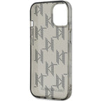 Karl Lagerfeld dėklas iPhone 15/14/13 6.1 – juodas su virvute