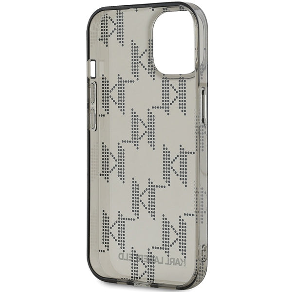 Karl Lagerfeld dėklas iPhone 15/14/13 6.1 – juodas su virvute