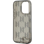 Karl Lagerfeld dėklas iPhone 15 Pro Max – juodas, su virvele