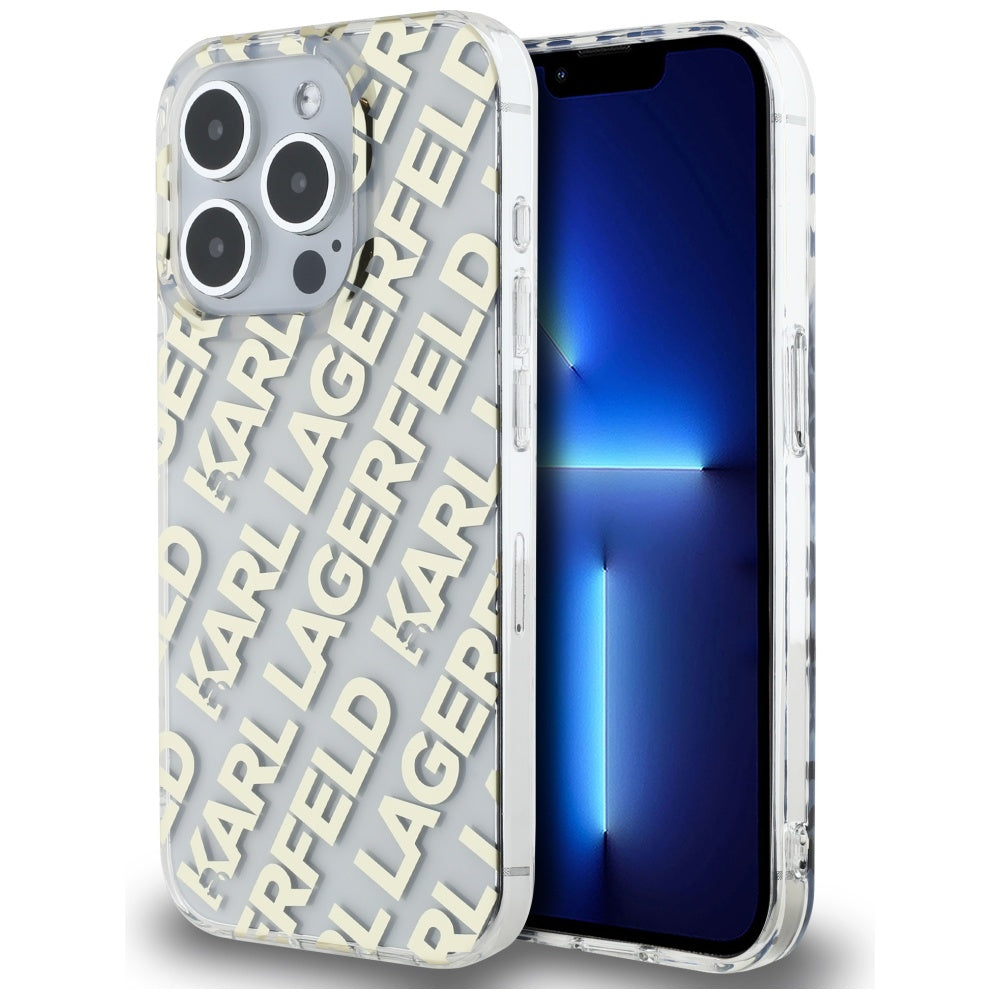 Karl Lagerfeld dėklas iPhone 15 Pro Max – auksinis