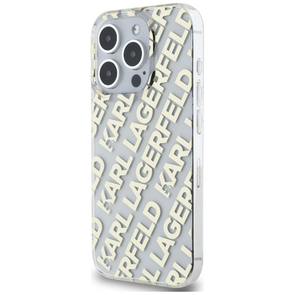 Karl Lagerfeld dėklas iPhone 15 Pro Max – auksinis