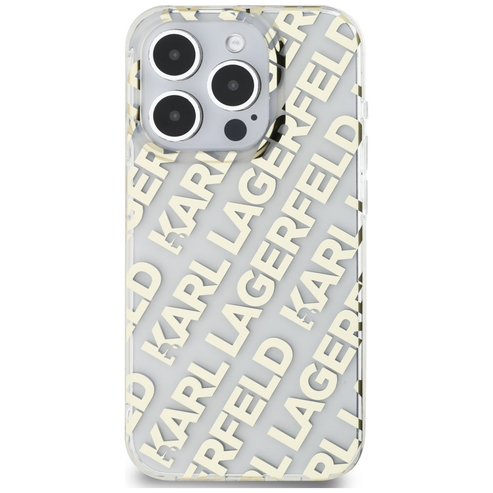Karl Lagerfeld dėklas iPhone 15 Pro Max – auksinis