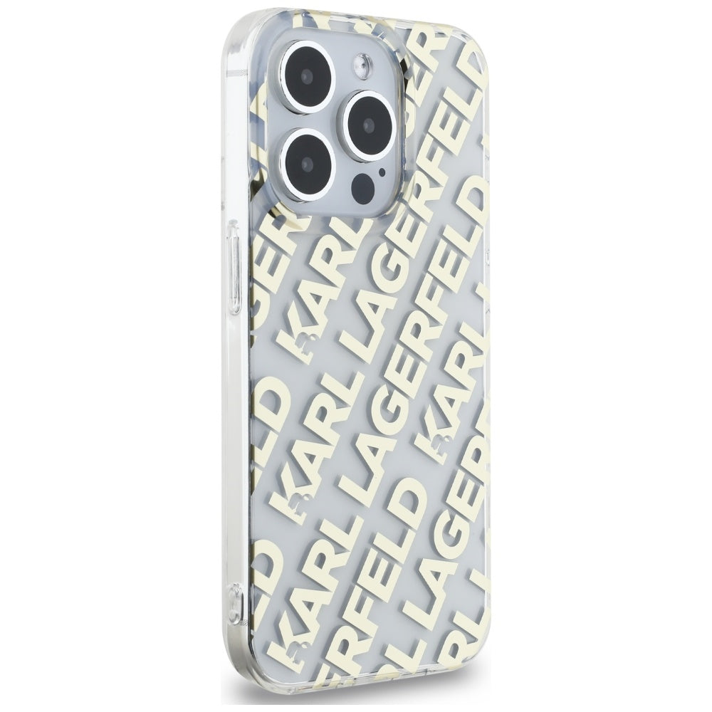Karl Lagerfeld dėklas iPhone 15 Pro Max – auksinis
