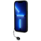 Karl Lagerfeld Saffiano Rhinestones & Charm dėklas, skirtas iPhone 15 Pro Max - juodas