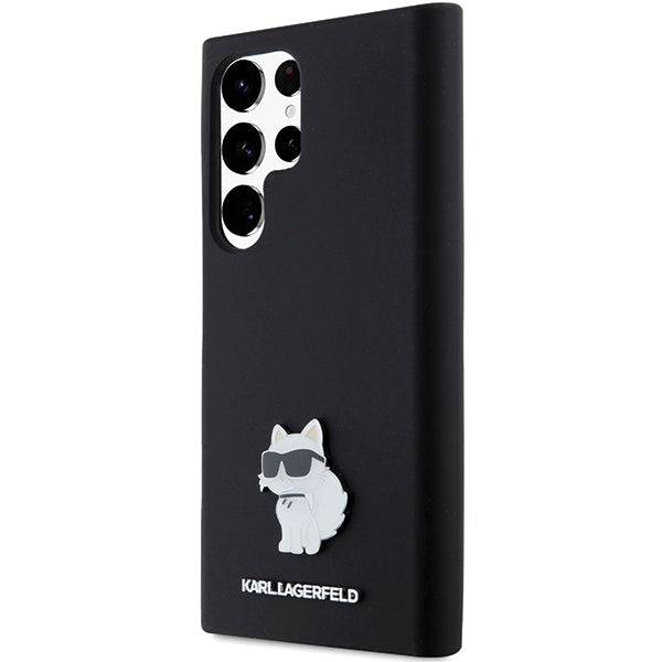 Karl Lagerfeld silikoninis dėklas Samsung Galaxy S24 Ultra – juodas -- Samsung Galaxy S24 Ultra