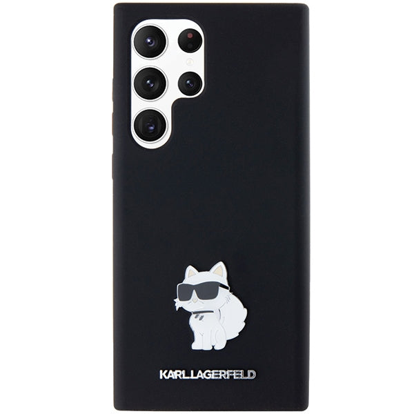 Karl Lagerfeld silikoninis dėklas Samsung Galaxy S24 Ultra – juodas -- Samsung Galaxy S24 Ultra
