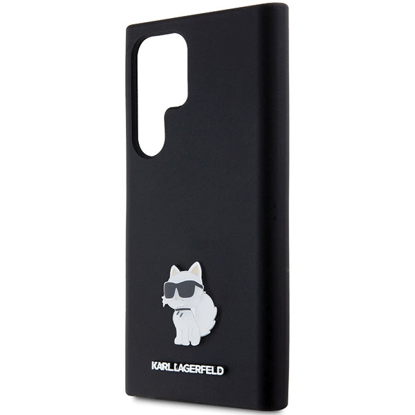 Karl Lagerfeld silikoninis dėklas Samsung Galaxy S24 Ultra – juodas -- Samsung Galaxy S24 Ultra