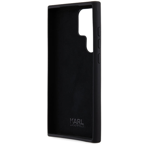 Karl Lagerfeld silikoninis dėklas Samsung Galaxy S24 Ultra – juodas -- Samsung Galaxy S24 Ultra