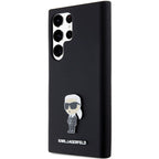 Karl Lagerfeld silikoninis dėklas Samsung Galaxy S24 Ultra – juodas