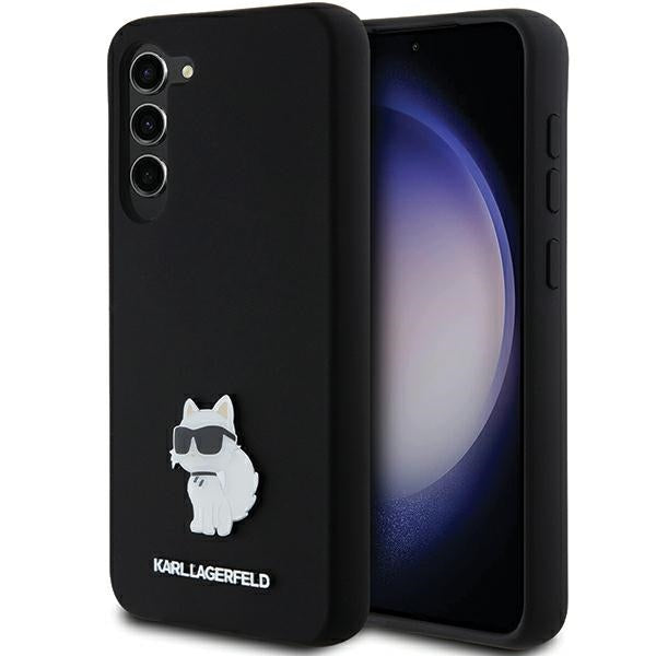 Karl Lagerfeld silikoninis dėklas Galaxy S24+ – juodas