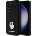 Karl Lagerfeld silikoninis dėklas Galaxy S24+ – juodas