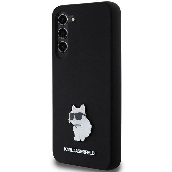 Karl Lagerfeld silikoninis dėklas Galaxy S24+ – juodas