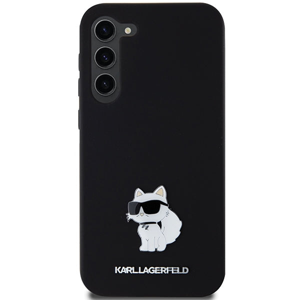 Karl Lagerfeld silikoninis dėklas Galaxy S24+ – juodas