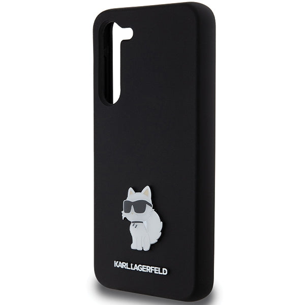 Karl Lagerfeld silikoninis dėklas Galaxy S24+ – juodas