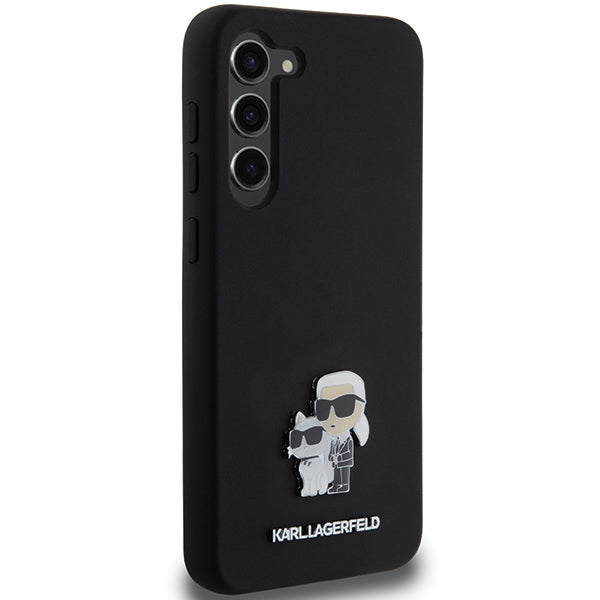 Karl Lagerfeld silikoninis dėklas Galaxy S24+ – juodas