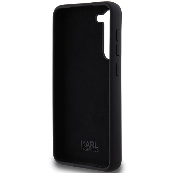 Karl Lagerfeld silikoninis dėklas Galaxy S24+ – juodas
