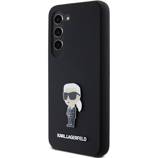 Karl Lagerfeld silikoninis dėklas Samsung Galaxy S24+ – juodas