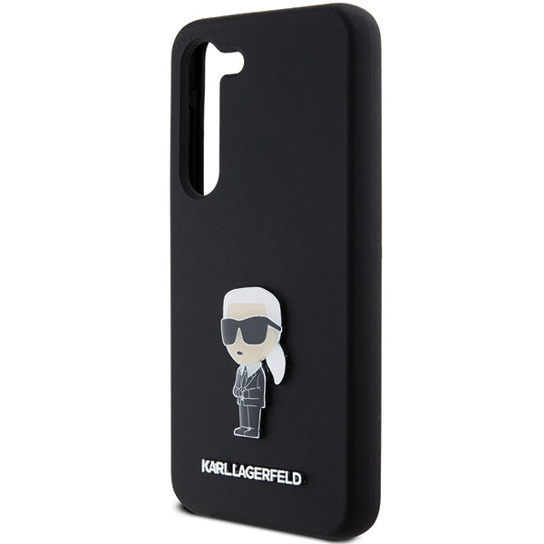 Karl Lagerfeld silikoninis dėklas Samsung Galaxy S24+ – juodas