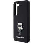 Karl Lagerfeld silikoninis dėklas Samsung Galaxy S24+ – juodas