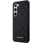 Karl Lagerfeld Saffiano Monogram dėklas Samsung Galaxy S24 – juodas