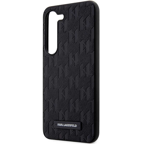 Karl Lagerfeld Saffiano Monogram dėklas Samsung Galaxy S24 – juodas