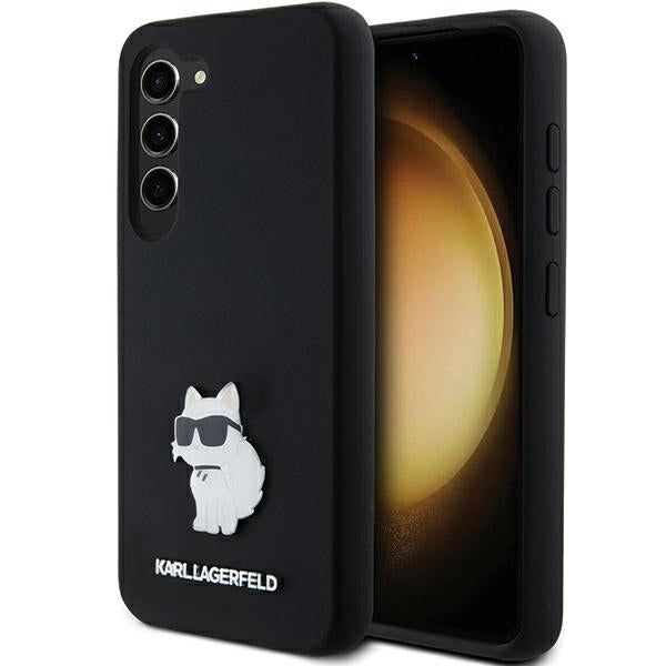 Karl Lagerfeld silikoninis dėklas Samsung Galaxy S24 – juodas