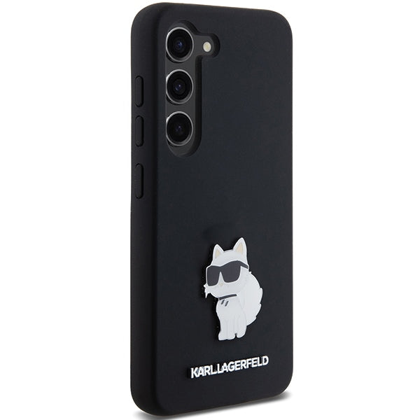 Karl Lagerfeld silikoninis dėklas Samsung Galaxy S24 – juodas