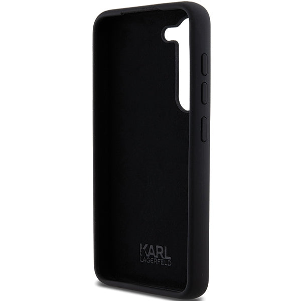 Karl Lagerfeld silikoninis dėklas Samsung Galaxy S24 – juodas