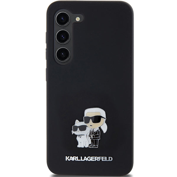 Karl Lagerfeld silikoninis dėklas Samsung Galaxy S24 – juodas -- Samsung Galaxy S24