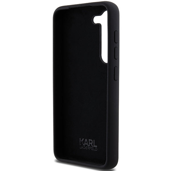 Karl Lagerfeld silikoninis dėklas Samsung Galaxy S24 – juodas -- Samsung Galaxy S24