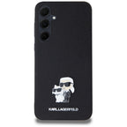 Karl Lagerfeld Saffiano dėklas Galaxy A35 – juodas