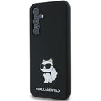 Karl Lagerfeld silikoninis dėklas Galaxy A35 – juodas