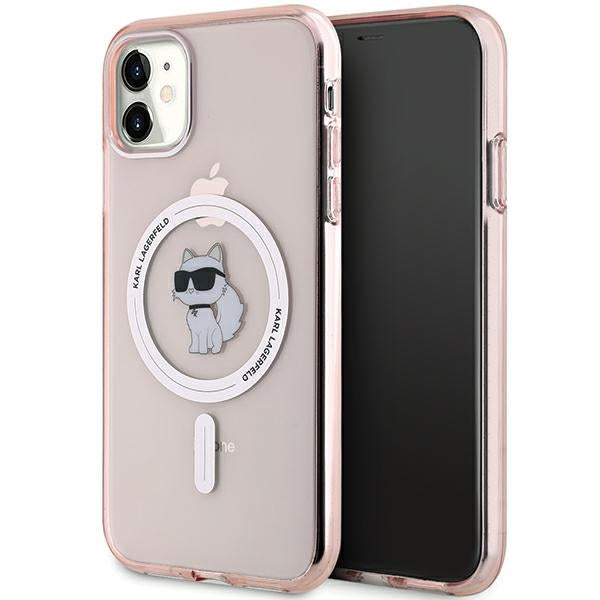 Karl Lagerfeld MagSafe dėklas iPhone 11/XR – rožinis -- iPhone 11