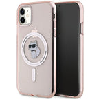Karl Lagerfeld MagSafe dėklas iPhone 11/XR – rožinis -- iPhone 11