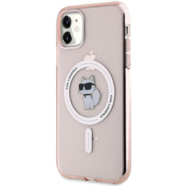 Karl Lagerfeld MagSafe dėklas iPhone 11/XR – rožinis -- iPhone 11