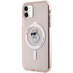 Karl Lagerfeld MagSafe dėklas iPhone 11/XR – rožinis -- iPhone 11