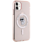 Karl Lagerfeld MagSafe dėklas iPhone 11/XR – rožinis -- iPhone 11