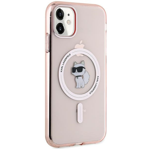 Karl Lagerfeld MagSafe dėklas iPhone 11/XR – rožinis -- iPhone 11