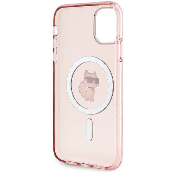 Karl Lagerfeld MagSafe dėklas iPhone 11/XR – rožinis -- iPhone 11