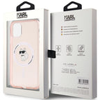 Karl Lagerfeld MagSafe dėklas iPhone 11/XR – rožinis -- iPhone 11