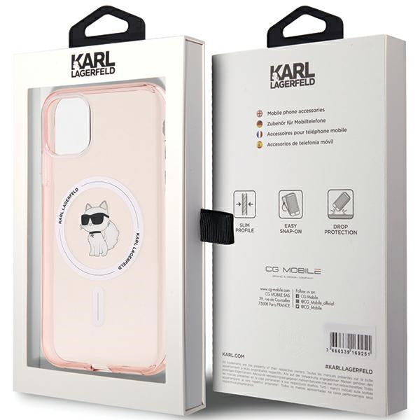 Karl Lagerfeld MagSafe dėklas iPhone 11/XR – rožinis -- iPhone 11