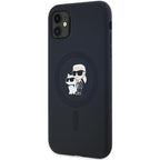 Karl Lagerfeld MagSafe dėklas iPhone 11/XR – juodas -- iPhone 11