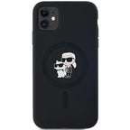 Karl Lagerfeld MagSafe dėklas iPhone 11/XR – juodas -- iPhone 11