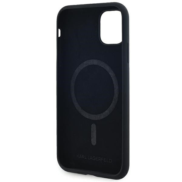 Karl Lagerfeld MagSafe dėklas iPhone 11/XR – juodas -- iPhone 11