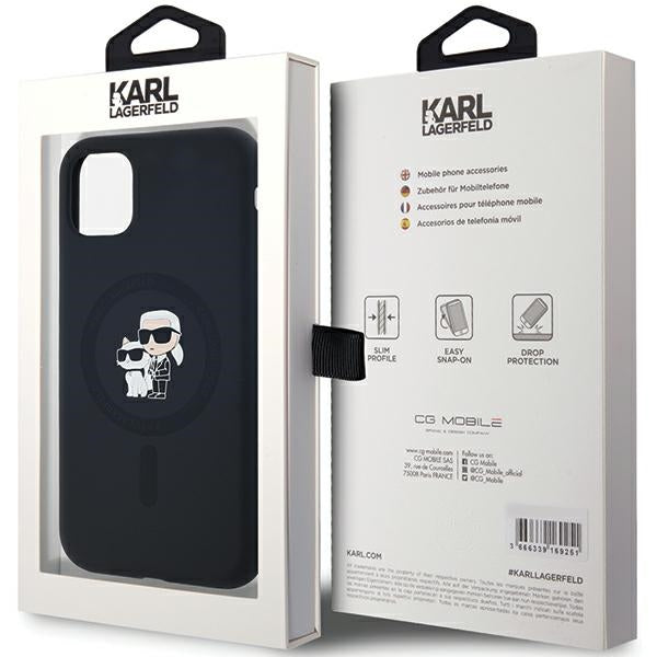 Karl Lagerfeld MagSafe dėklas iPhone 11/XR – juodas -- iPhone 11