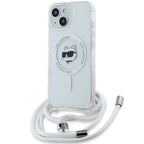 Karl Lagerfeld MagSafe dėklas iPhone 14/13/15 – skaidrus