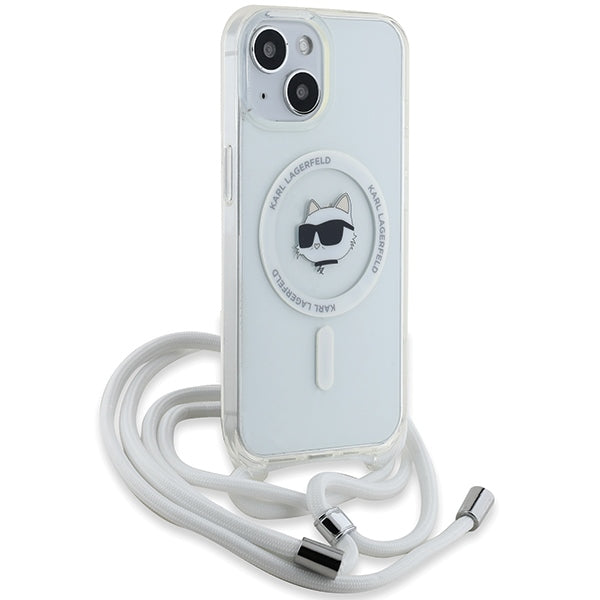 Karl Lagerfeld MagSafe dėklas iPhone 14/13/15 – skaidrus