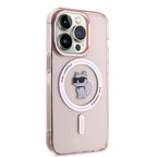 Karl Lagerfeld IML Choupette MagSafe dėklas iPhone 14 Pro Max - rožinis