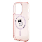 Karl Lagerfeld IML Choupette MagSafe dėklas iPhone 14 Pro Max - rožinis