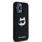 Karl Lagerfeld silikoninis MagSafe dėklas iPhone 15 Pro – juodas -- iPhone 15 Pro